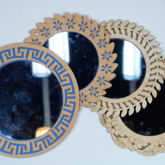 Wood frame mirror