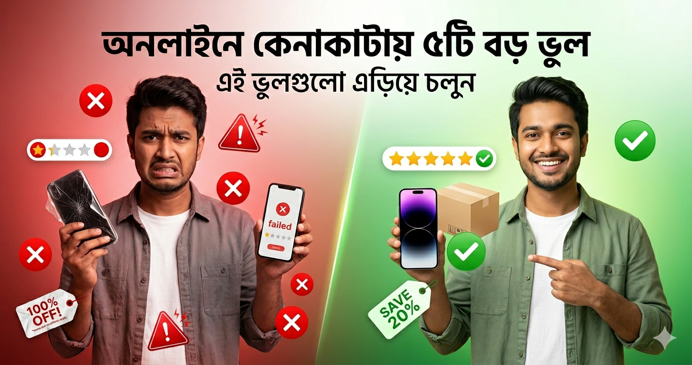 অনলাইনে প্রোডাক্ট কেনার সময় যেসব ভুল সবাই করে (এবং কিভাবে এড়াবেন)