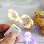 স্ট্রিং লাইট (2 মিটার 20 LED) - সোনালী