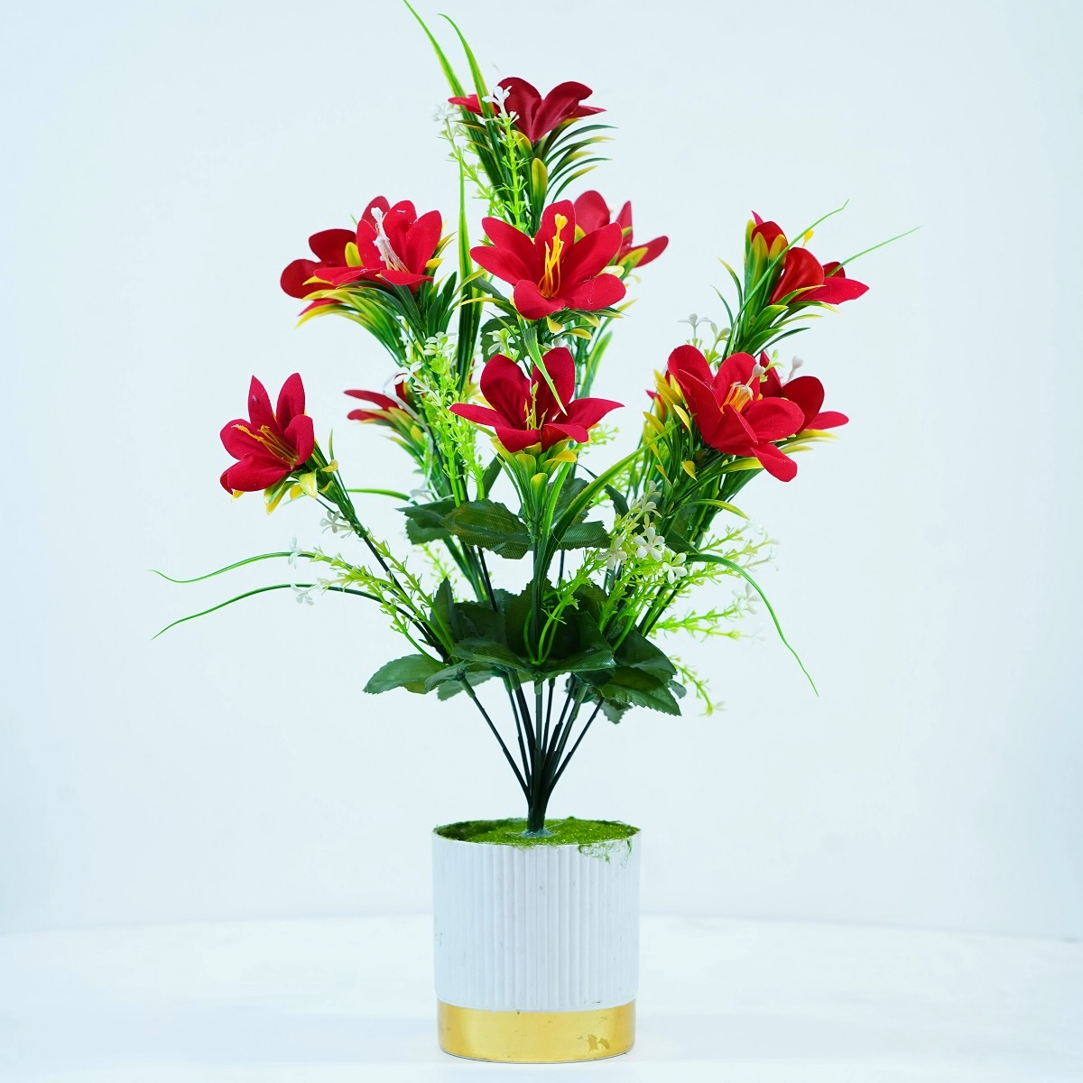 আর্টিফিশিয়াল ফুলের টব বেলি - Bilashi Shop