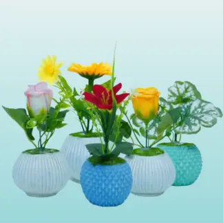 আর্টিফিশিয়াল ফুলের টব (রেগুলার - সিঙ্গেল)_Bilashi Shop
